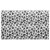 Tissu Triangles 240121 - Noir et blanc (Yard)
