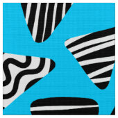 Tissu Triangles 240121 - Noir et Blanc sur Sky Blue (Fermer)