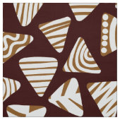 Tissu Triangles 240121 - Tons de chocolat (Échantillon)