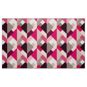 Tissu Triangles abstraites modernes, rose fuchsia et (Fat Quarter)