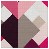 Tissu Triangles abstraites modernes, rose fuchsia et (Fermer)