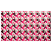 Tissu Triangles abstraites modernes, rose fuchsia et (Yard)