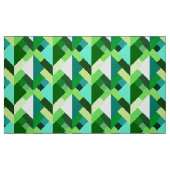 Tissu Triangles Abstraits modernes, Emerald Green et Aqu (Fat Quarter)