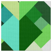 Tissu Triangles Abstraits modernes, Emerald Green et Aqu (Fermer)