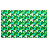 Tissu Triangles Abstraits modernes, Emerald Green et Aqu (Yard)