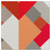 Tissu Triangles Abstraits Modernes, Orange, Fuchsia et G (Fermer)