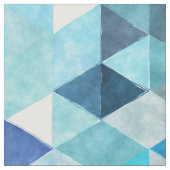 Tissu Triangles d'aquarelle bleues (Fermer)