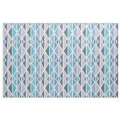 Tissu Triangles d'art géométrique rétro gris turquoise (Yard)