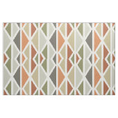 Tissu Triangles d'art géométrique rétro Vert Orange (Fat Quarter)