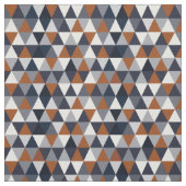 Tissu Triangles de marine et de rouille I (Échantillon)