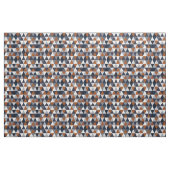 Tissu Triangles de marine et de rouille I (Fat Quarter)
