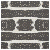 Tissu Triangles de pinceau noir or moderne (Échantillon)