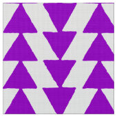 Tissu Triangles d'encre - Violet sur blanc (Fermer)
