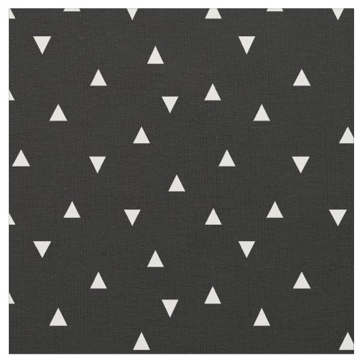 Tissu Triangles écartés noir et blanc (Fermer)