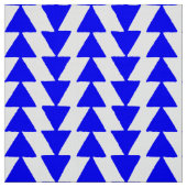 Tissu Triangles épais - Bleu avec blanc (Échantillon)