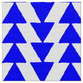 Tissu Triangles épais - Bleu avec blanc (Fermer)