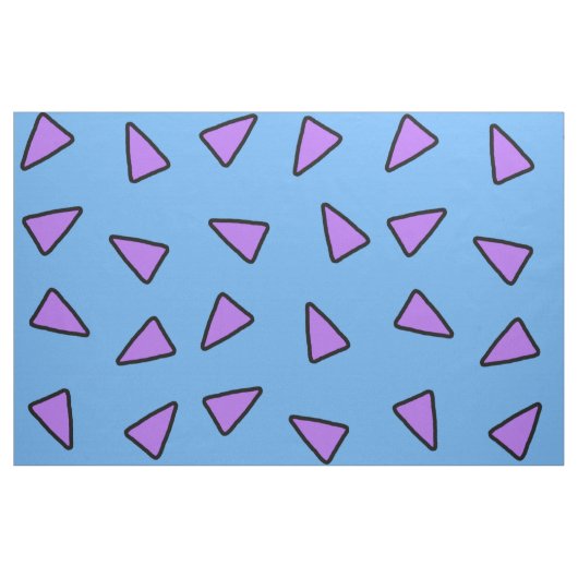 Tissu Triangles géométriques de style de Rocko bleues et (Yard)