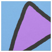 Tissu Triangles géométriques de style de Rocko bleues et (Fermer)