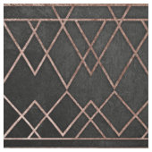 Tissu Triangles géométriques d'or rose chic et élégant (Échantillon)