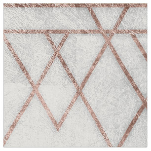 Tissu Triangles géométriques d'or rose moderne chic de