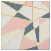 Tissu Triangles géométriques Girly avec de l'or de Faux (Échantillon)