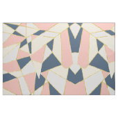 Tissu Triangles géométriques Girly avec de l'or de Faux (Fat Quarter)