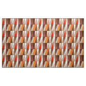 Tissu Triangles géométriques modernes, beige, brun, (Yard)