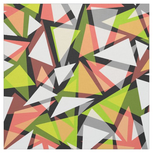 Tissu Triangles géométriques sans couture forme mosaïque (Échantillon)