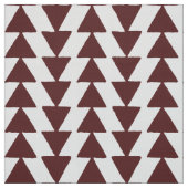 Tissu Triangles gras - Brown foncé sur blanc (Échantillon)