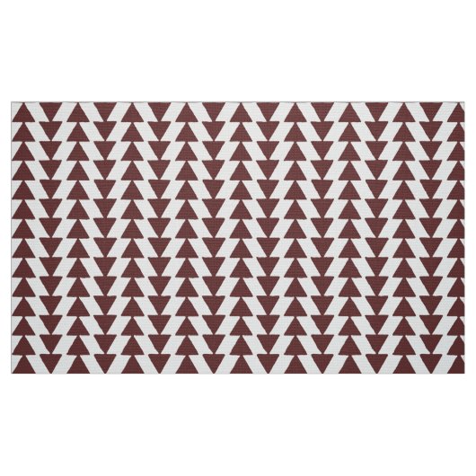 Tissu Triangles gras - Brown foncé sur blanc (Fat Quarter)