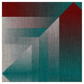 Tissu triangles gris bordeaux turquoise (Fermer)