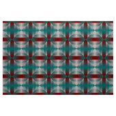 Tissu triangles gris bordeaux turquoise (Yard)