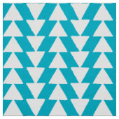 Tissu Triangles inky - Blanc sur Aqua Blue (Échantillon)