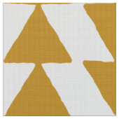Tissu Triangles inky - Or Brown sur blanc (Fermer)