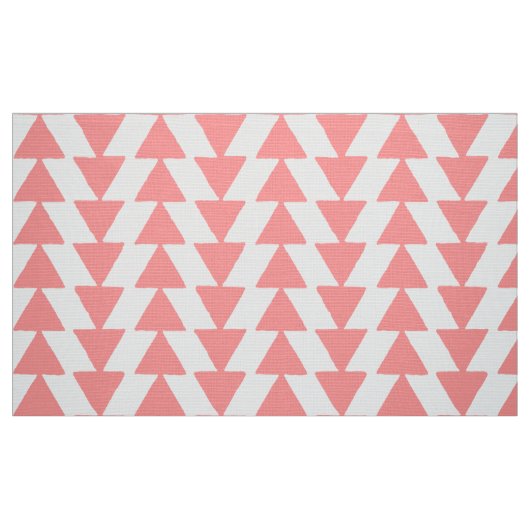 Tissu Triangles Inky - Rose doux sur blanc (Fat Quarter)