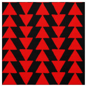 Tissu Triangles inky - rouge sur noir (Échantillon)