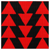 Tissu Triangles inky - rouge sur noir (Fermer)