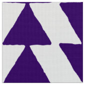 Tissu Triangles Inky - Violet profond sur blanc (Fermer)