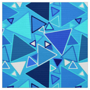 Tissu Triangles modernes de la moitié du siècle, nuanc