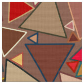 Tissu Triangles modernes de la moitié du siècle, Taupe, (Fermer)