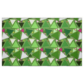 Tissu Triangles modernes de la moitié du siècle, vert de (Fat Quarter)