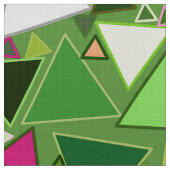 Tissu Triangles modernes de la moitié du siècle, vert de (Fermer)