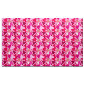 Tissu Triangles modernes du milieu du siècle, roses et b (Yard)