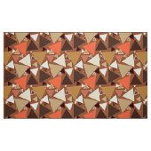 Tissu Triangles modernes, Tan, brun et beige de la (Fat Quarter)