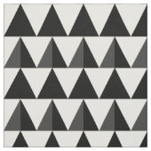Tissu Triangles noir et blanc deux tons (Échantillon)