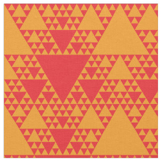 Tissu Triangles Sierpinski - Chaud