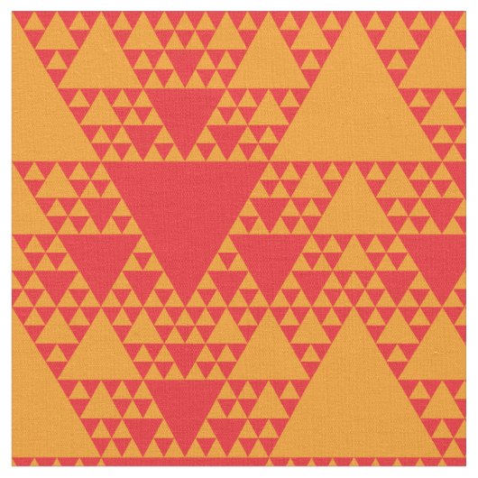 Tissu Triangles Sierpinski - Chaud (Fermer)