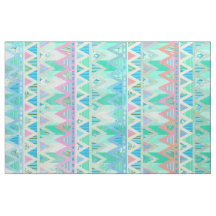 Tribal Aztec Chevron Light Pastel Turquoise Aqua F