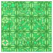 Tissu Tribal Batik - nuances vert émeraude (fermé)