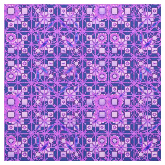 Tissu Tribal Batik - tons violets (Échantillon)